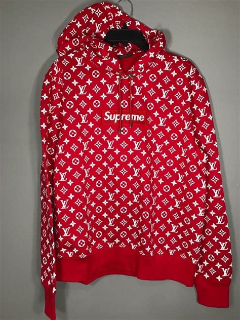 replica supreme hoodie louis vuitton|supreme louis vuitton pullover.